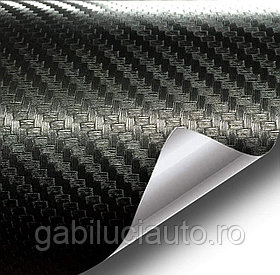 Folie colantare auto Carbon 3D Negru, 3,0m x 1,52m