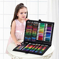 Set 168 piese pentru pictura, pentru copii sau adulti, pixuri de colorat, creioane colorate si vopsele de