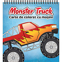 Carte de colorat pentru copii, Monster Truck, 2022, 52 pagini