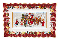 Platou dreptunghiular, Toys Fantasy Santa and Kids 35x23cm-410589