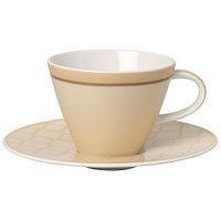 Ceasca cafea cu farfurie Caffe club uni vanille