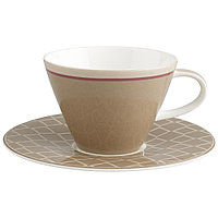 Ceasca cafea cu farfurie Caffe Club Uni caramel-487461/493509