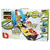 Pista Go Gears Dual Daredevil Raceway cu 2 masinute - Bburago