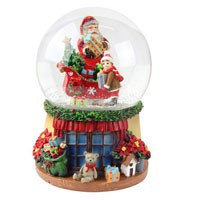Dome Santa/Window Scene-32733