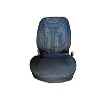 Huse scaune fata universale 1+1 negru cu insertii gri
