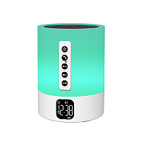 Lampa de veghe copii, sunete albe si cantece de leagan integrate, boxa portabila, SD card, alarma, ceas