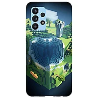 Husa compatibila cu Samsung Galaxy A22 4G model Sky Block Minecraft, Silicon, TPU, Viceversa