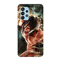 Husa compatibila cu Samsung Galaxy A22 5G model Attack on titan Eren Yeager Titan form , Silicon, TPU,