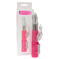 Vibrator Rabbit Bella, iepuras cu dubla stimulare, roz#