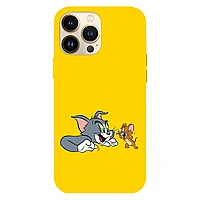 Husa compatibila cu Apple iPhone 15 Pro Max, Viceversa, model Funny faces Tom and Jerry , Silicon, TPU