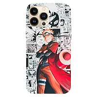 Husa compatibila cu Apple iPhone 15 Pro Max model Naruto Shippuden Manga, Silicon, TPU, Viceversa