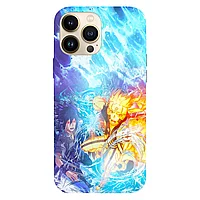 Husa compatibila cu Apple iPhone 15 Pro Max model Naruto and Sasuke Team Fight, Silicon, TPU, Viceversa