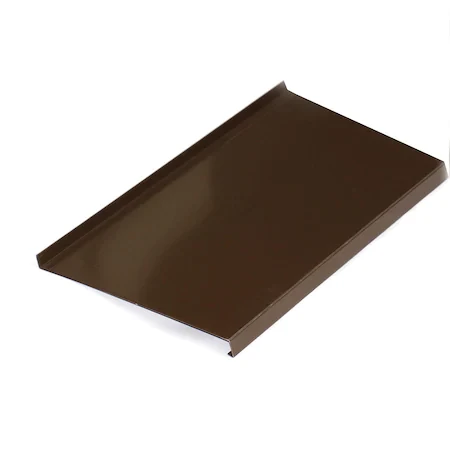 Set glaf aluminiu, latime 34 cm x 166 cm lungime, maro, cu capace ...