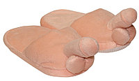 Papuci de casa din plus natur in forma de penis One Size