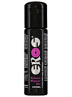 Gel de masaj cu efect de incalzire si aroma caramel Eros 100 ml
