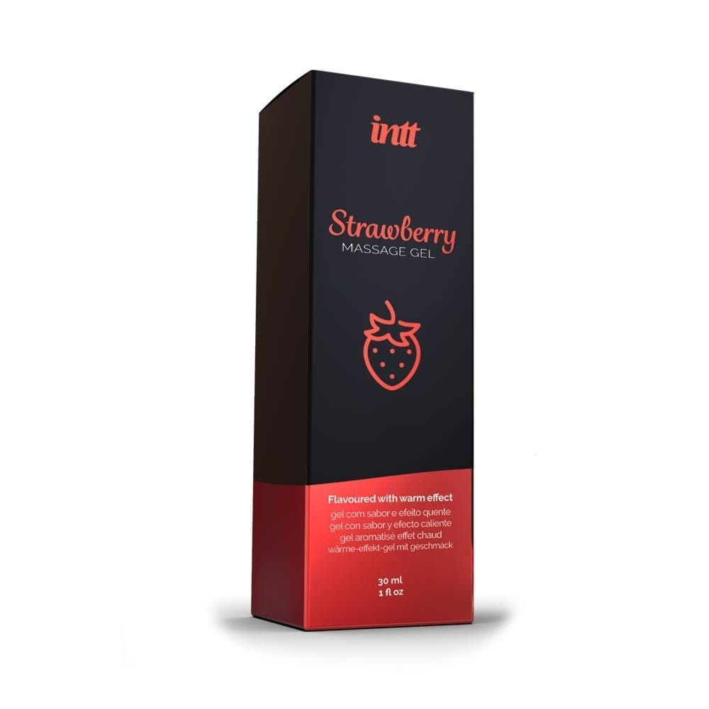 Gel masaj si lubrifiant 2 in 1 Intt Capsuni 30 ml - foto 1 - id-p90285648