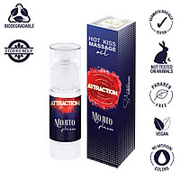 Gel masaj si lubrifiant 2 in 1 vegan Attraction mojito 50 ml