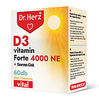 Capsule Vitamina D3 forte 4000 UI + zinc organic Dr Herz 60 buc