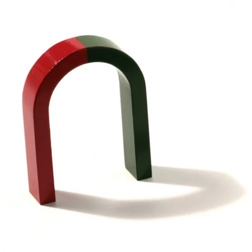 Magnet didactic sub formă de potcoavă medie 80 x 60 mm AlNiCo - foto 1 - id-p90287019