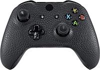 Folie Skin Compatibila cu Controller Xbox One S, Piele neagra