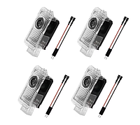 Set 4 Bucati Emblema Logo LED Portiera dedicata Marca Auto Audi, BZRSH , Audi A3, A4, A5, A6, A7, Q3, Q5, Q7