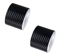 Set 2x Banda Protectie Auto 3D, BZRSH , din Carbon, Pentru Prag, Usa, Bara, Bord, Impermeabila, Tuning Auto,