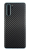 Folie autocolanta Skin, pentru Huawei P20 Lite (2019), carbon negru, protectie spate