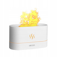 Umidificator usb, lampa cu foc, 180 ml, alb