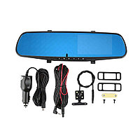 Camera auto fata spate cu senzor de miscare, full HD, ecran 4.3", DVR oglinda retrovizoare, 1920×1080