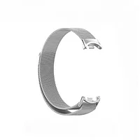 Curea, bratara, metalica cu prindere magnetica pentru Xiaomi Mi Band 8, Argintie