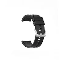 Curea silicon, 22mm, Galaxy Watch 46mm, Samsung Gear S3 Frontier, Huawei Watch Gt, neagra