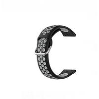 Curea silicon, 22mm, pentru Galaxy Watch 46mm, Samsung Gear S3 Frontier, Huawei Watch Gt, perforata, catarama,