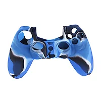 Husa Silicon Camuflaj albastra pentru Controller PlayStation PS 4