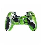 Husa Silicon Camuflaj verde pentru Controller PlayStation PS 4