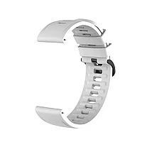Curea silicon compatibil 22 mm Huawei watch GT 2e GT GT2 46mm , Alb , Quick Release