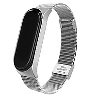Bratara metalica, banda cu inchizatoare pentru Xiaomi Mi Band 5 / 6 (argint)