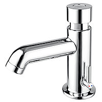 Baterie lavoar Ferro Presstige II, cu temporizare pentru apa rece/calda, cartus ceramic, Crom
