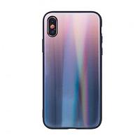 Husa Silicon Glass AURORA, Samsung A715 Galaxy A71 Maro / Negru