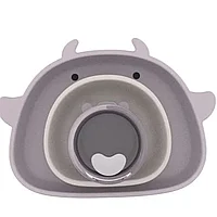 Set hranire bebelusi pentru diversificare din silicon BPA free, roz, 4 bucati