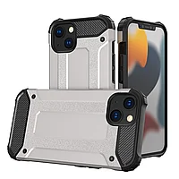 Husa Hybrid Armor, Hurtel, Rugged pentru iPhone 13, Argintiu