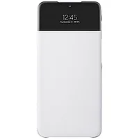 Husa de protectie Samsung Smart S View Wallet Cover pentru Galaxy A32 (5G), White