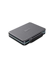 Cutie protectie 6x card SD / 4x card MicroSD / 1x CompactFlash / 1x Card Reader 130x102x21mm neagra Orico