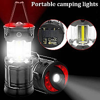Lampa Turistica LED, 3in1, extensibila, 4 moduri de lucru - cort, tabara, camping, rulota, calatorii,