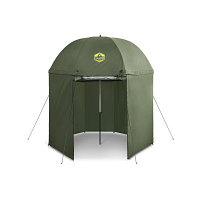 Umbrelă/shelter cu perete lateral Delphin Thunder Fullwall, diametru 250 cm, husa transport, cuie si corzi