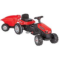 Tractor cu pedale si remorca Pilsan Active cu remorca 07-316 rosu