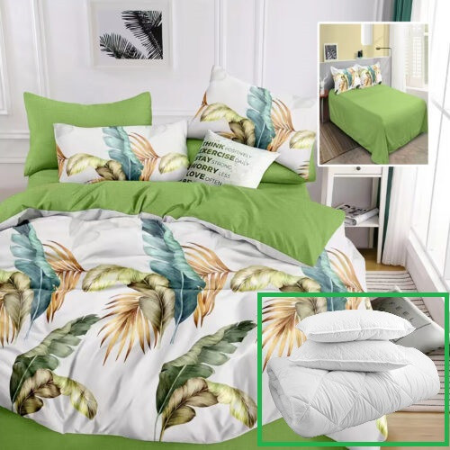 PACHET PROMO LENJERIE PAT FINET 6 PIESE + 2 PERNE + PILOTĂ (M381) - LenjeriiPat-Pucioasa.ro - Magazin Online - foto 1 - id-p93106947