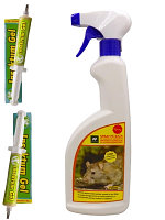 Oferta pachet dezinsectie si deratizare non toxic, Spray soareci/sobolani+ Insecticid formula gel Insektum