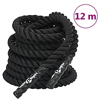 Frânghie de lucru, negru, 12 m, 9 kg, poliester