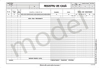 Registru de casă offset A4, 55 g/mp, 100 file