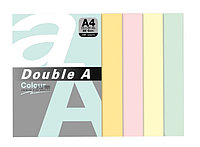 Hârtie color pentru copiator Double A, pastel, 500coli/top, A4, 80g/mp, 5 culori asortate
